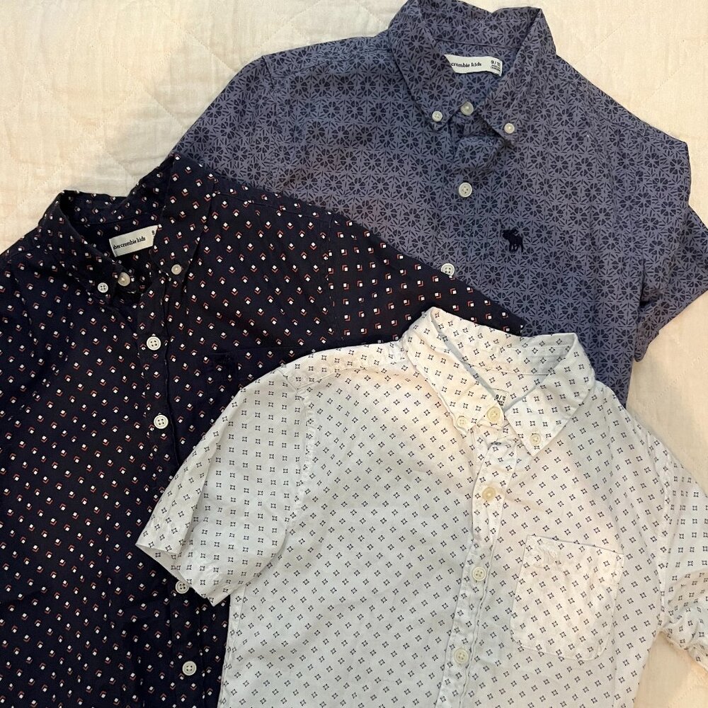 abercrombie kids short-sleeve icon shirts (set of 3) Size 9/10, good condition